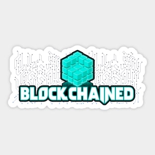 Blockchained Cryptocurrency Bitcoin Sticker